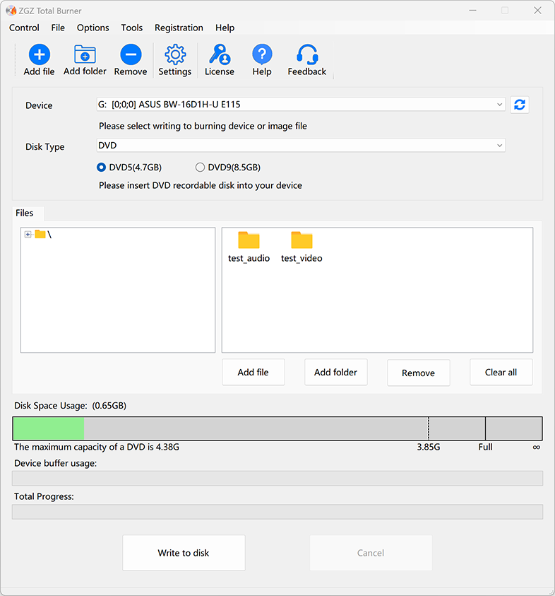 Screenshot of ZGZ Total Burner